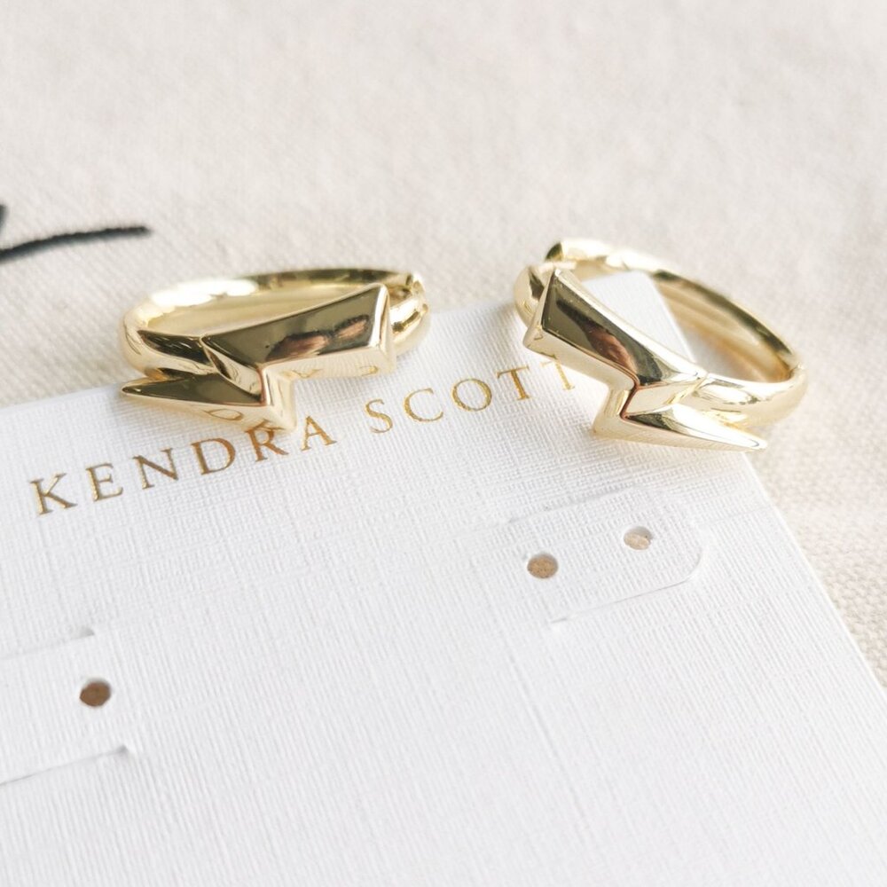 Kendra Scott Huggie Earrings - Bolt - Gold